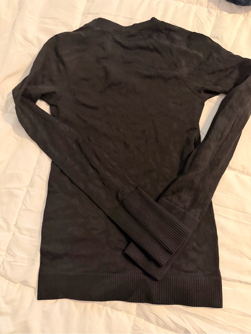 lululemon athletica rest less Black Long-Sleeve top